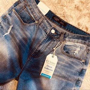 Distressed Denim Jeans